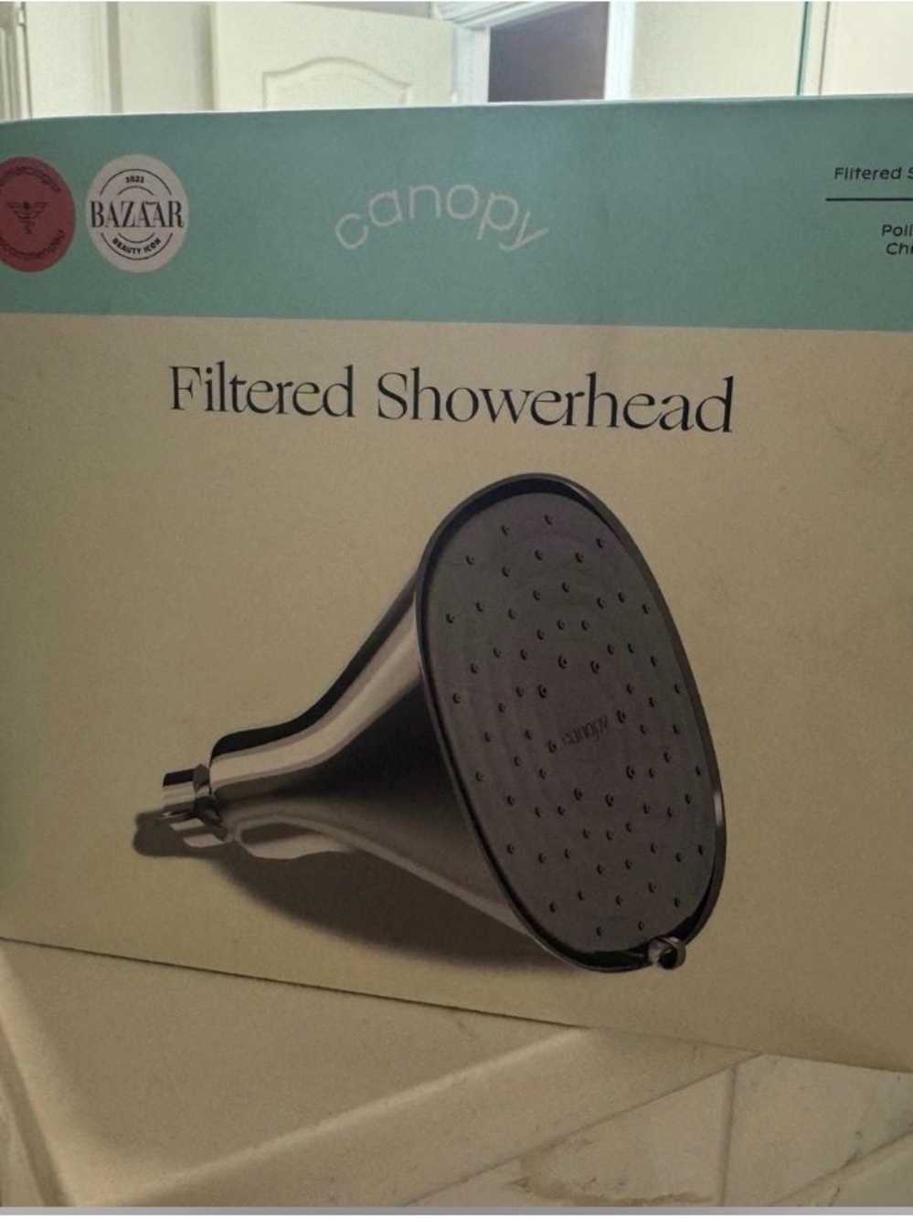 Canopy Polished Chrome Filtered Showerhead - Picture 2 of 2